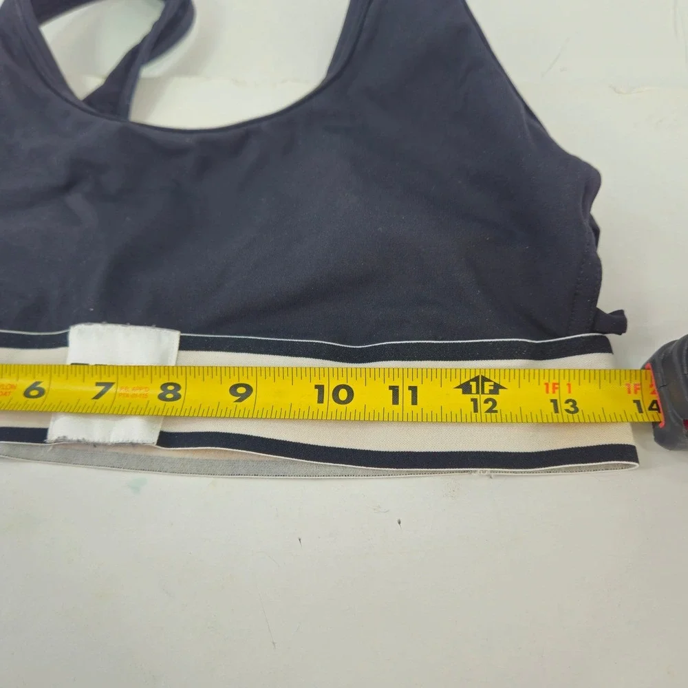 PINK Victoria's Secret‎ Ultimate Unlined Sports Bra Black Lattice Strappy Medium